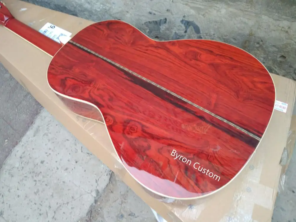 AAAA все твердые cocobolo дерево индивидуальный дизайн OOO28 акустическая электрогитара
