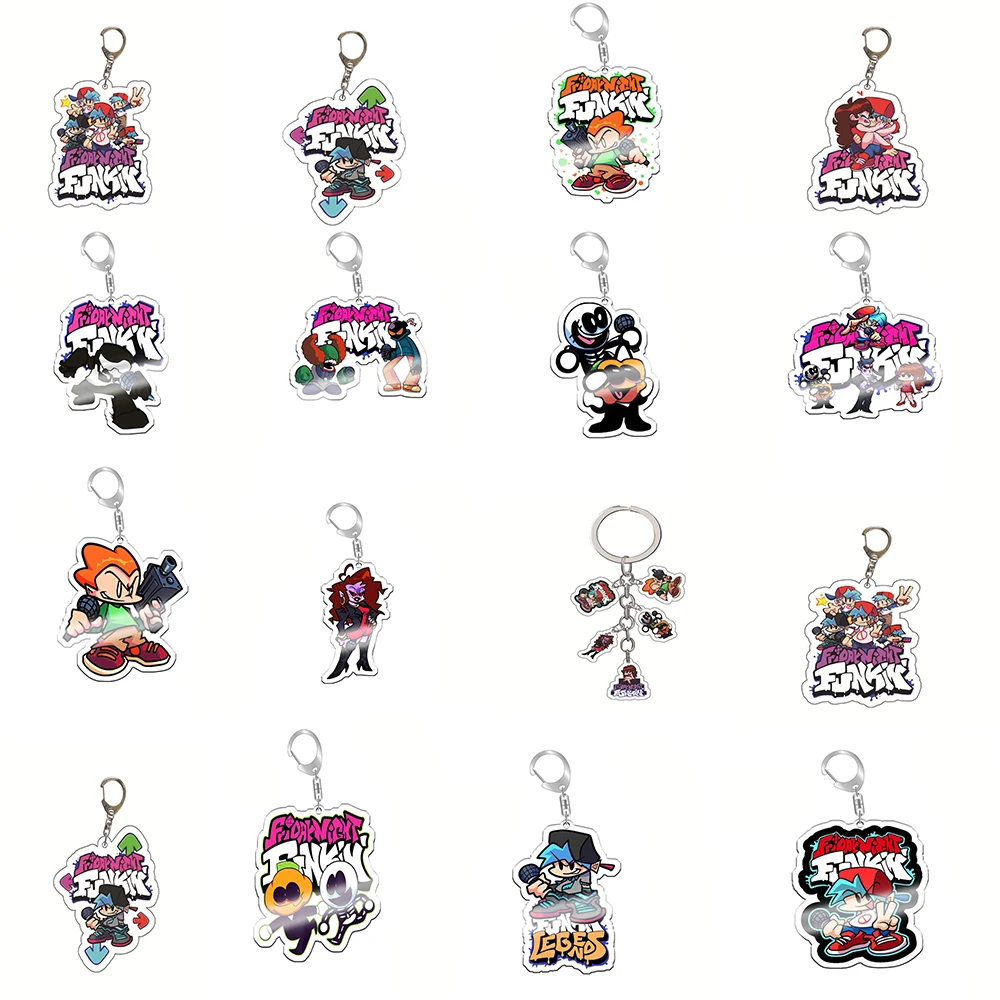 

Kawaii Game Friday Night Funkin Acrylic Key Chain Keyring Keychain funny Gifts for friends