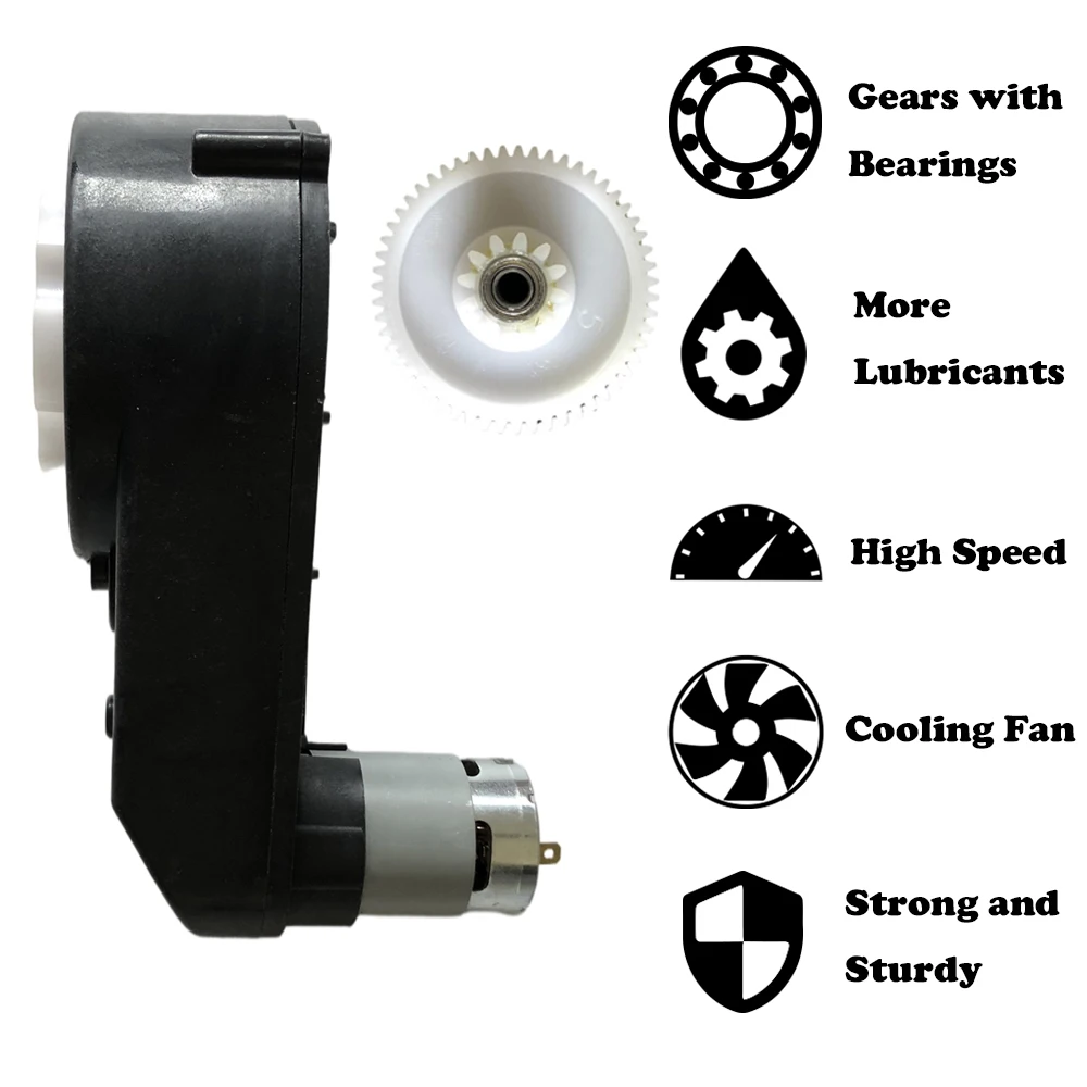 24V RS570 Gearboxes Child Electric Car Motor Gearbox, 12V RS550 ride on car Gearbox,RS555 power wheels motor gearbox 2