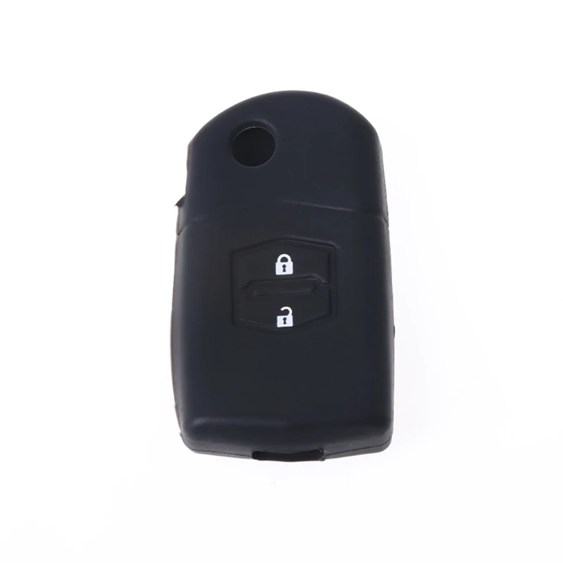 

Silicone Key Case Cover For Mazda 3 2 6 2003 2004 2005 2006 2007 2008 2009 2010 2011 2012 2013 Car Key Holder 2 Button
