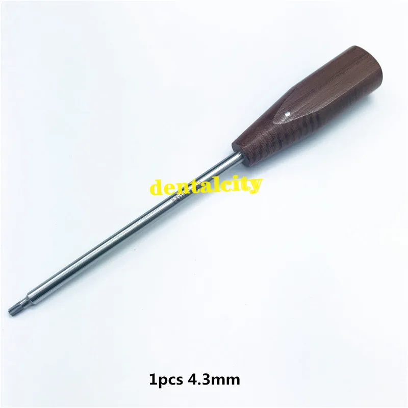 1pcs 4.3mm Костный винт Отвертка 2,0 мм-5,0 мм ветеринарные ортопедические инструменты - Цвет: 1pcs 4.3mm