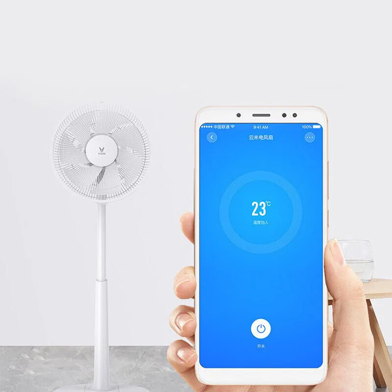 YOUPIN VIOMI VXFS12-Z 24 Вт Интеллектуальный бесшумный напольный вентилятор естественный ветер регулируемая высота синхронизации голосовое приложение дистанционное управление вентилятор с ножкой