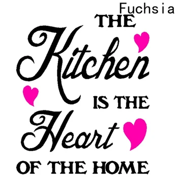 Kitchen Decor Wall Sticks Removable Decals Posters English Sticker Heart Wall stickers