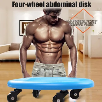 

Newly 4-Wheel Abdominal Disk Abdominal Roller Receiving Home Fitness Equipment Man Belly Strengthen BN99