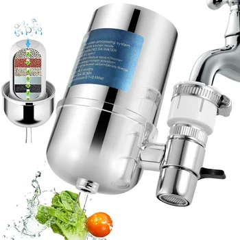 

Tap Water Purifier Kitchen Faucet Washable Ceramic Percolator Mini Water Filter Filtro Rust Bacteria Removal Replacement Filter