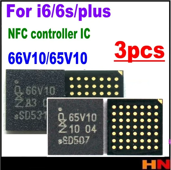 3 шт./лот 66V10 65V10 u5301 _ rf для iphone 6 6P 6S Plus 6s + NFC контроллер ic чип | Мобильные телефоны и