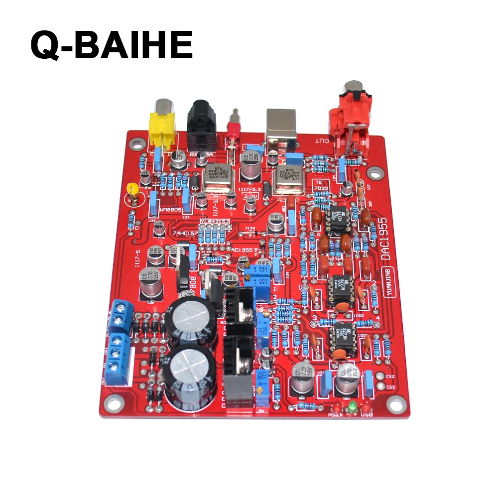 WM8805 + AD1955 PCM2706 коаксиальное волокно USB тройной ЦАП Декодер плата (обновленная