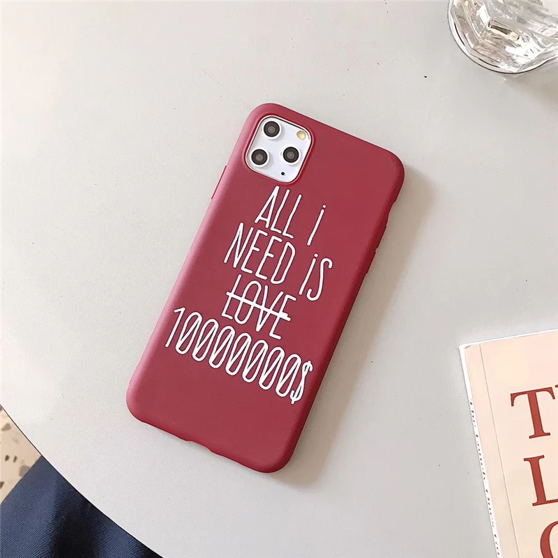 Мягкий чехол для телефона ярких цветов с милыми буквами для iphone 11, promax X XS MAX XR 7, 6, 6 S, 8 Plus, милый чехол для задней панели