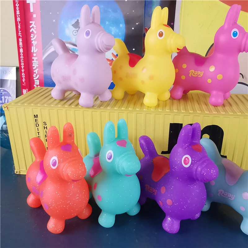 Bandai Anime Q RODY Jumping Horse Polyethylene Pinch Will Call Model Action Figure Ornaments Kids Toys Boy Girl Gift | Игрушки и хобби
