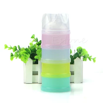 

2020 New 1Pc Portable 4 Layers Infant Baby Milk Powder Box Food Storage Container Travel