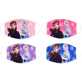 

Kids Descendants 3 Masks Dust-proof Breathable Anti-fog and Haze Mouth Mask Elsa Anna Cartoon Kids Sunscreen Snow Queen Masks