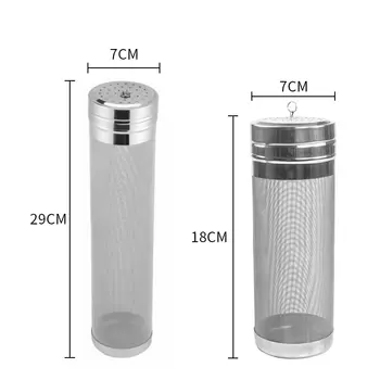 

7x18/ 7x29cm 300 Micron Stainless Steel Hop Filter Homebrew Mesh Beer Filter Strainer Dry Hopper For Home Brew Spider Filter