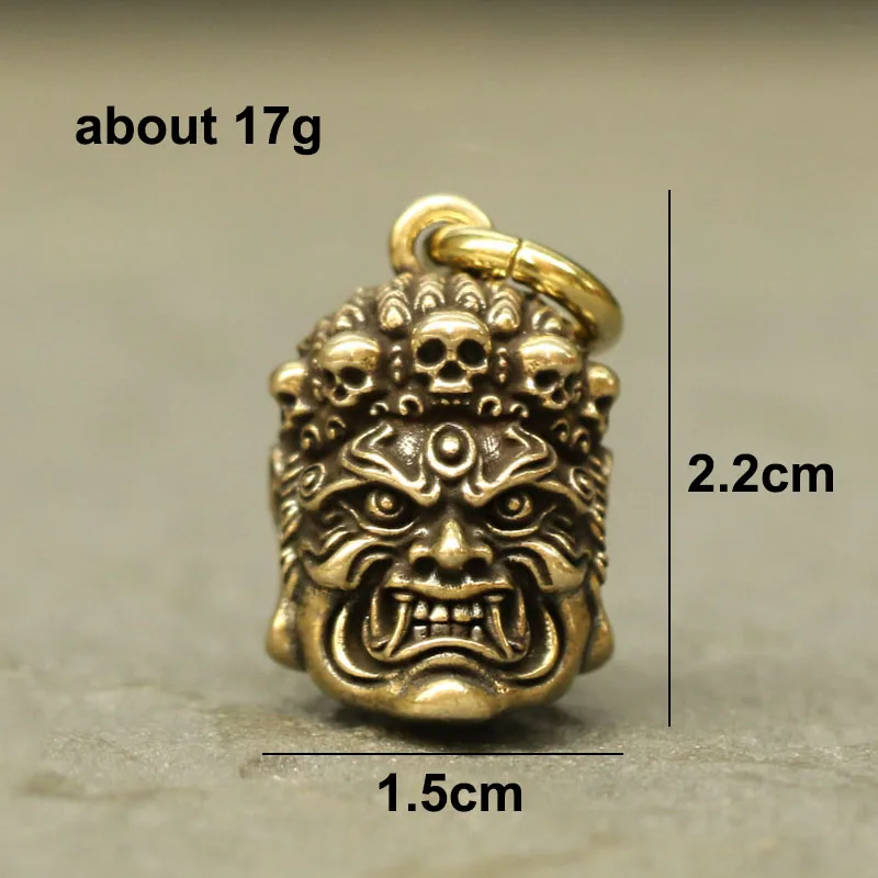 brass buddha head pendants (25)