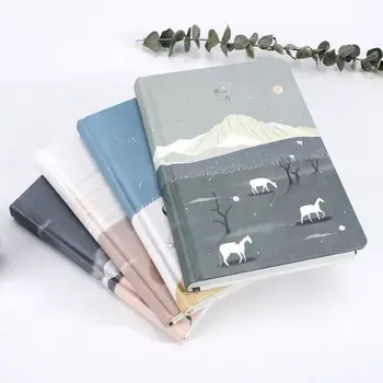 

Creative Notebook Paper Planner Bullet Journal Hardcover School Stationery Diary Note Book Illustration Plan Portable Notebook