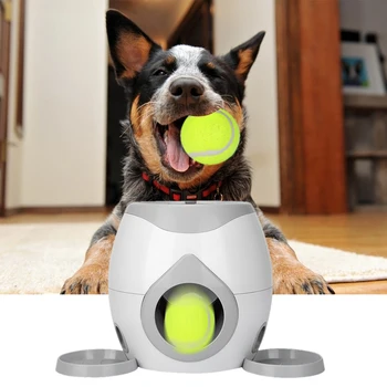 

Food Reward Machine Dogs With Tennis Training Ball Interactive Treat Pet Cat Ball Play Toy Game IQ Train Machine