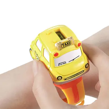 

Creative Car Watch Toy Botton Control Mini Alloy Bus Pull Back Car Model with Music