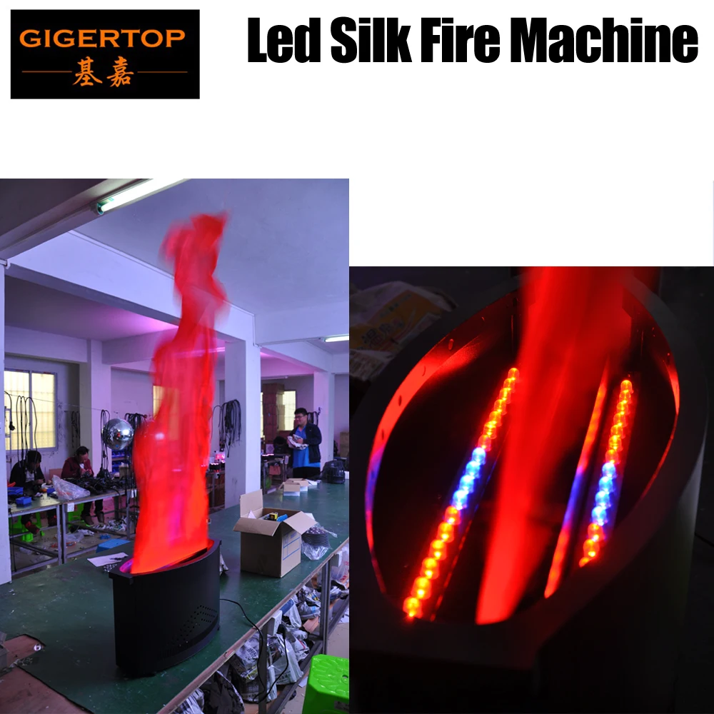 US $195.00 Factory Supply Sales Stage Simulation Fire Machine Hand Control Flame Projector 36 x 10mm Led Silk Fire Flame Machine TPT150