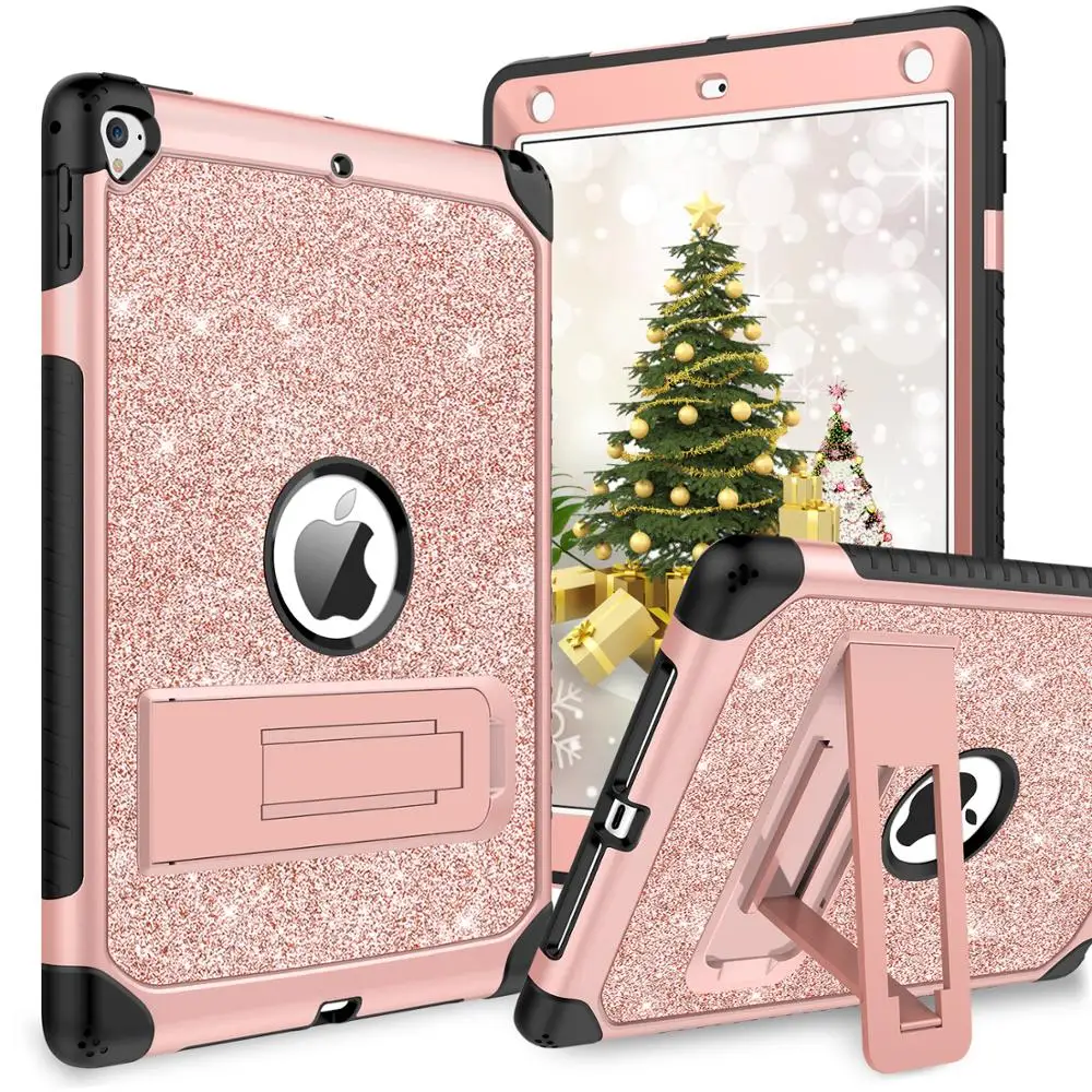 

BENTOBEN Case for iPad Air 2/iPad 9.7 2017/2018/Pro 9.7 iPad 5th/6th/7th Generation 3 Layer Full Body Protective Kickstand Cover