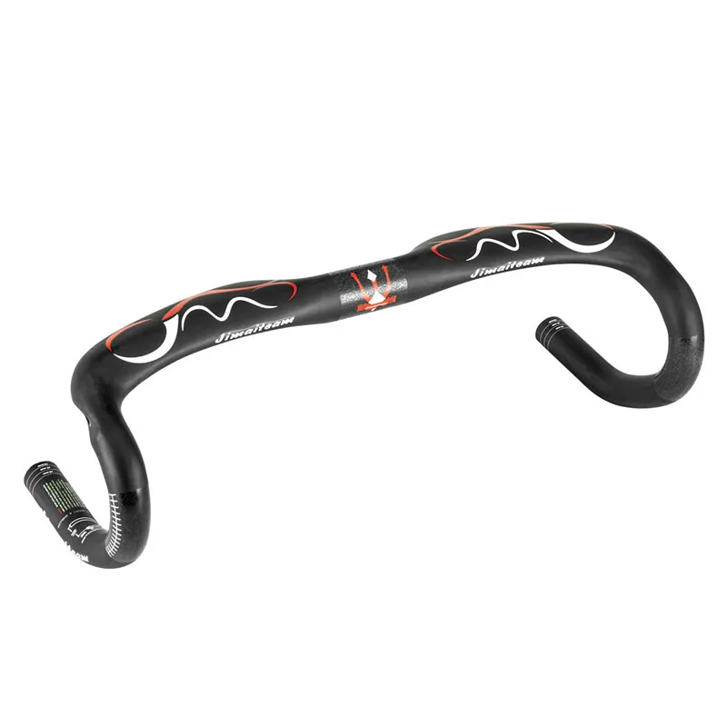 

Genuine Product jimaiteam All Carbon Fiber Drop Bar Highway Race Car Bent Handlebar Bicycle Handle Bar Breaking Wind Small Bent
