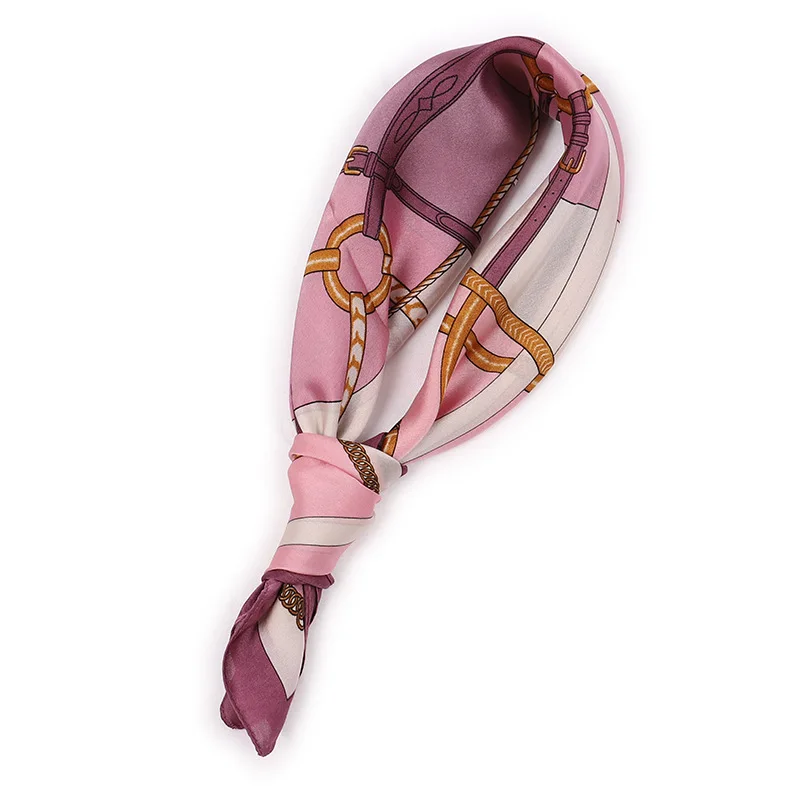 

Explosive European and American style simple retro professional scarf simulation silk scarf new silk satin scarf headband