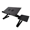 Two Fan Computer Stand 42*26 CM Portable Adjustable Foldable Laptop Holder Notebook Desks Lap PC Folding Desk Table Vented Stand ► Photo 2/6