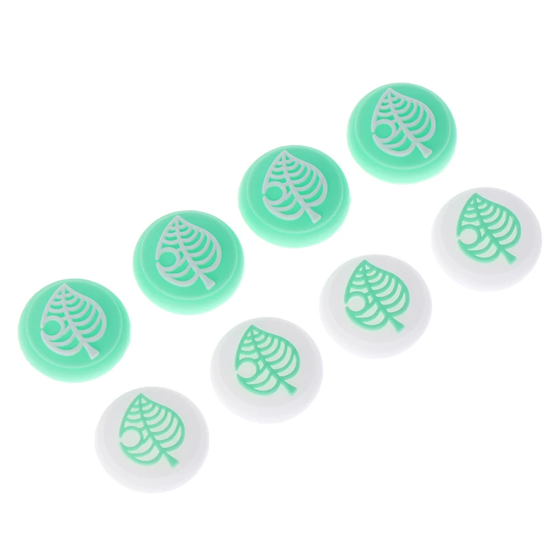 4pcs/set Animal Crossings Thumb Grips Leaf Silicone Case For Nitend Switch Lite |
