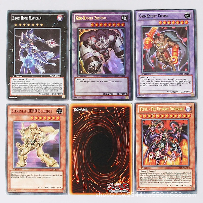 Yugioh набор из 216 штук с коробкой Yu Gi Oh коллекция аниме игр Детские карты игрушки для