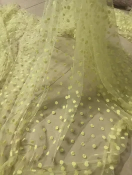 

Jolin-9.8913 Hot selling african sequins lace fabric tessel fringel embroidered tulle mesh lace fabric