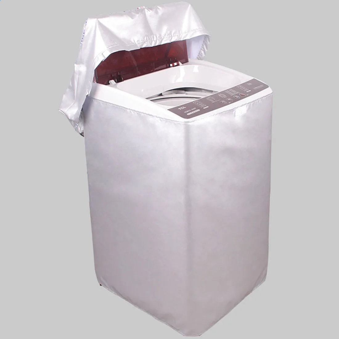 

Home Waterproof Material Top Loading Washer Dryer Washing Machine Anti-Dust Cover Protector With Fabric Zipper Design