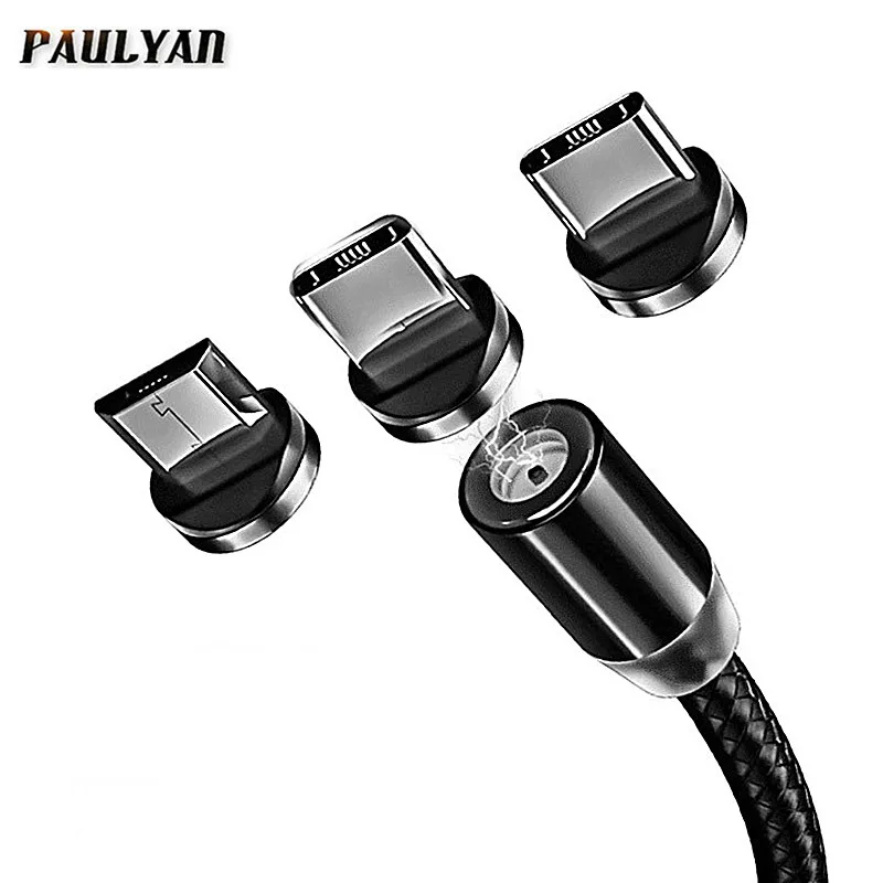 Магнитный usb кабель для Iphone быстрая зарядка USB Type C магнитное зарядное устройство