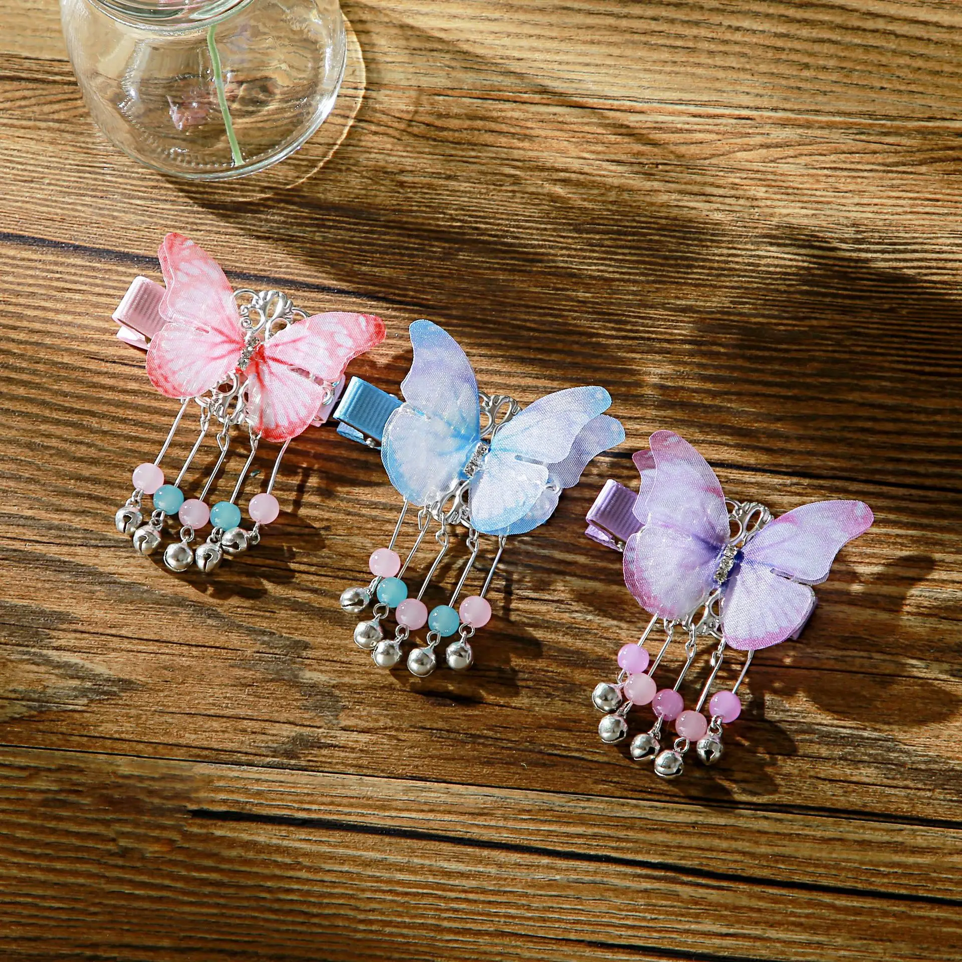 

Childrens Korean ornaments hairpins womens super fairy childrenbutterfliesHan clothes headgearChinese style hair accessories