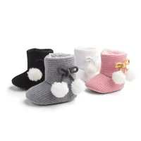 New Winter Super Warm Newborn Baby Girls First Walkers Shoes Infant Toddler Soft Soled Anti-slip Boots Booties 2