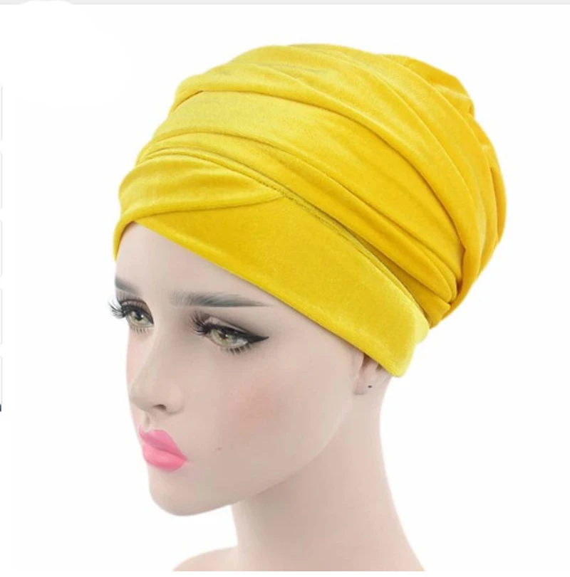 

Women Hats Head Scarf Turban Elastic Hat India Hat Chemo Cap Beanies Muslim Arab Amira Skullies Hats Caps for Ladies