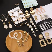 VKME Корейская версия новых сережек геометрические тисненые круглые серьги индивидуальный тренд дикие Модные Серьги