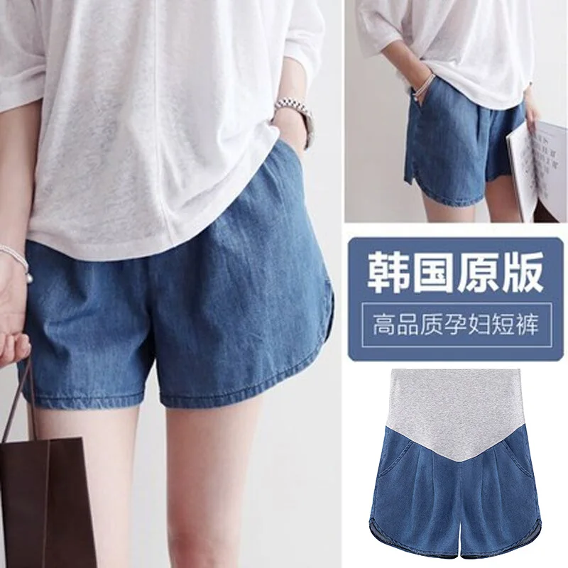 

2019 Shorts for Pregnant Women Summer Fashion Zi Xia Thin Outer Wear Loose-Fit Denim Shorts