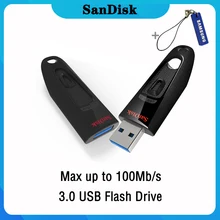 Sandisk USB 3,0 флеш-накопитель 128 Гб 64 ГБ 32 ГБ 256 ГБ USB флеш-накопитель 32 64 128 16 ГБ флеш-накопитель USB флеш-накопитель диск на ключ памяти