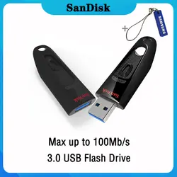 Sandisk USB 3,0 Флешка 128 Гб 64 ГБ 32 ГБ 256 ГБ USB флеш-накопитель 32 64 128 16 ГБ флеш-накопитель USB флэш-накопитель диск на ключе памяти