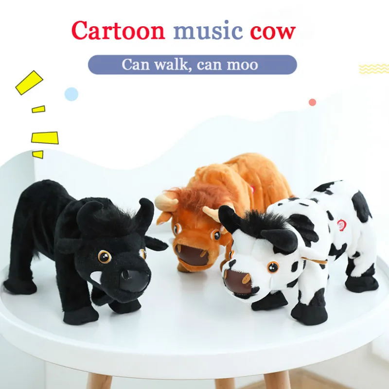 toy cow that moos and walks