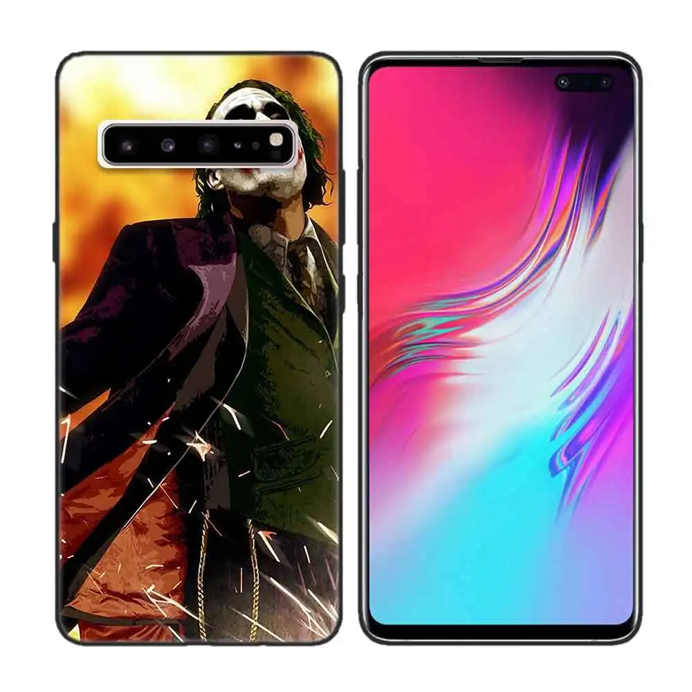 Черный мягкий силиконовый чехол для samsung Galaxy S7 S8 S9 S10 5G S10E J4 J6 J8 M20 Note 8 9 10+ Edge Plus Batman Joker Dar