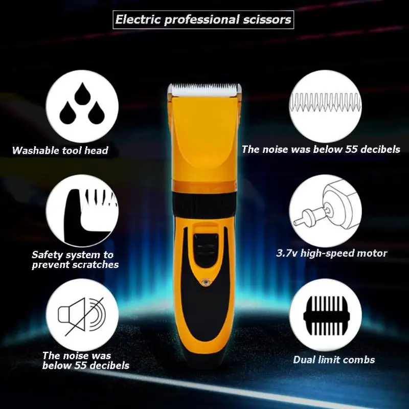 Electric Professional Scissors Pet Hair Clippers Dog Cat Hair Remover Cat Hair Trimmer(without Remove Lubricant)Pet Care
