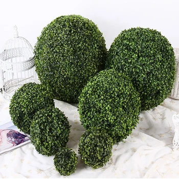 

Fashion Artificial Plant Green Ball Tree Boxwood Wedding Event Home Outdoor Decoration