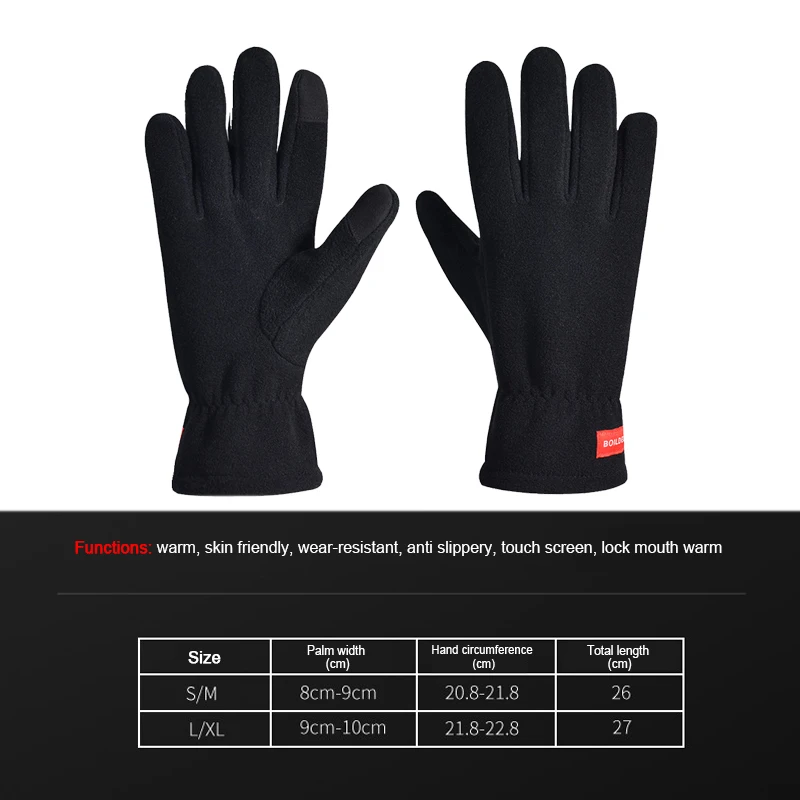Ветрозащитные перчатки для велоспорта с сенсорным экраном, зимние спортивные противоскользящие перчатки для горного велосипеда для мужчин и женщин
