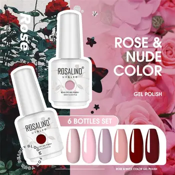 

6pcs 15ml Soak Off UV Gel Polish Quick Building Nail Tips