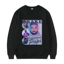 Novo hip hop rapper drake meninos pullovers certificado amante menino álbum impressão pulôver lil bebê moletom travis scott camisolas