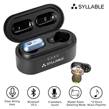 SYLLABLE-auriculares inalámbricos S101 Plus con Bluetooth V5.2, dispositivo de audio Original, TWS, Chip QCC3040, 12 horas, estéreo, S101 plus