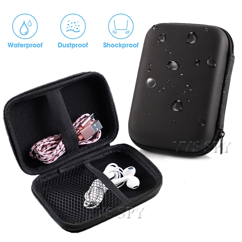 Custodia Rigida Portatile Custodia Per Mini Fotocamera Auricolari Dv Cuffie Bluetooth Cavo Usb Piccola Fotocamera Espia Secret Cam Accessori