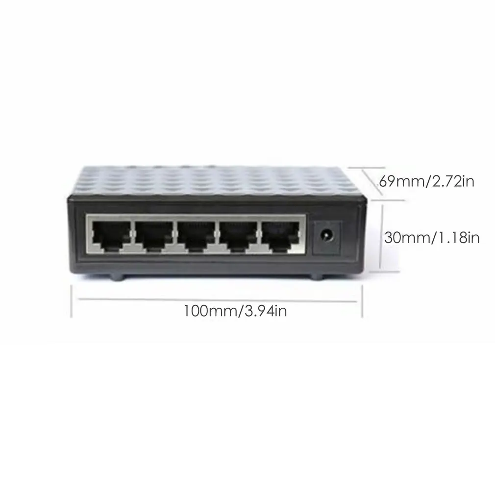 RJ45 мини 5-Порты для быстрой работы в сети этернет на черный Переключатель концентратор для настольных ПК гигабитный коммутатор 5-Порты и разъёмы коммутатор Ethernet