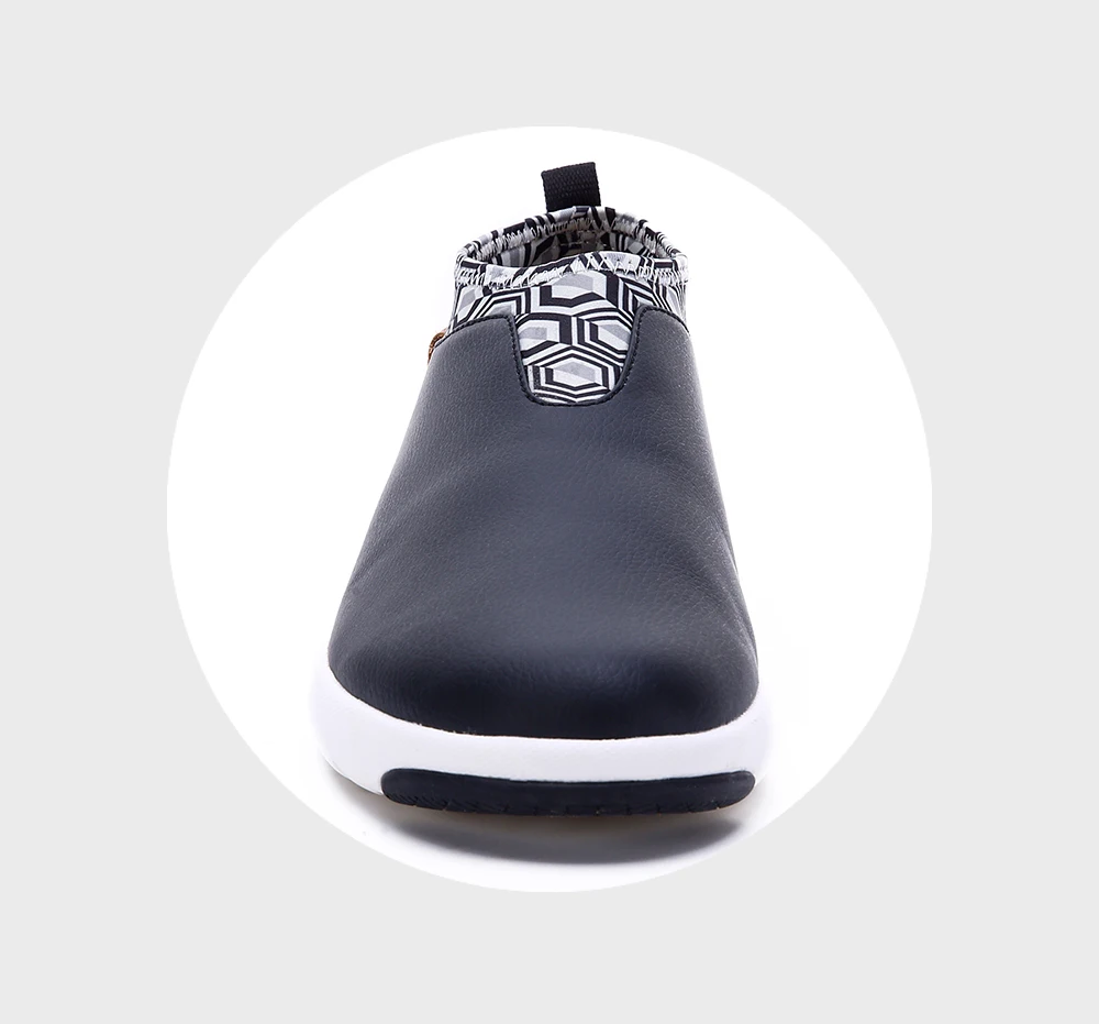 UIN Verona/volendm серия повседневная обувь на плоской подошве женская/мужская кожаная обувь с микрофиброй уличные кроссовки черные/белые модные лоферы