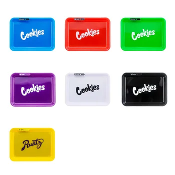 

Glow Tray for Smoking Accessories Changeable LED Rolling Trays with Handbag 28cm Cigarette Box Tobacco Storage Tray