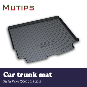 

Mutips NEW 1Set Car Cargo rear trunk mat For Volvo XC60 2018 2019 Boot Liner Tray Waterproof carpet Anti-slip mat Accessories